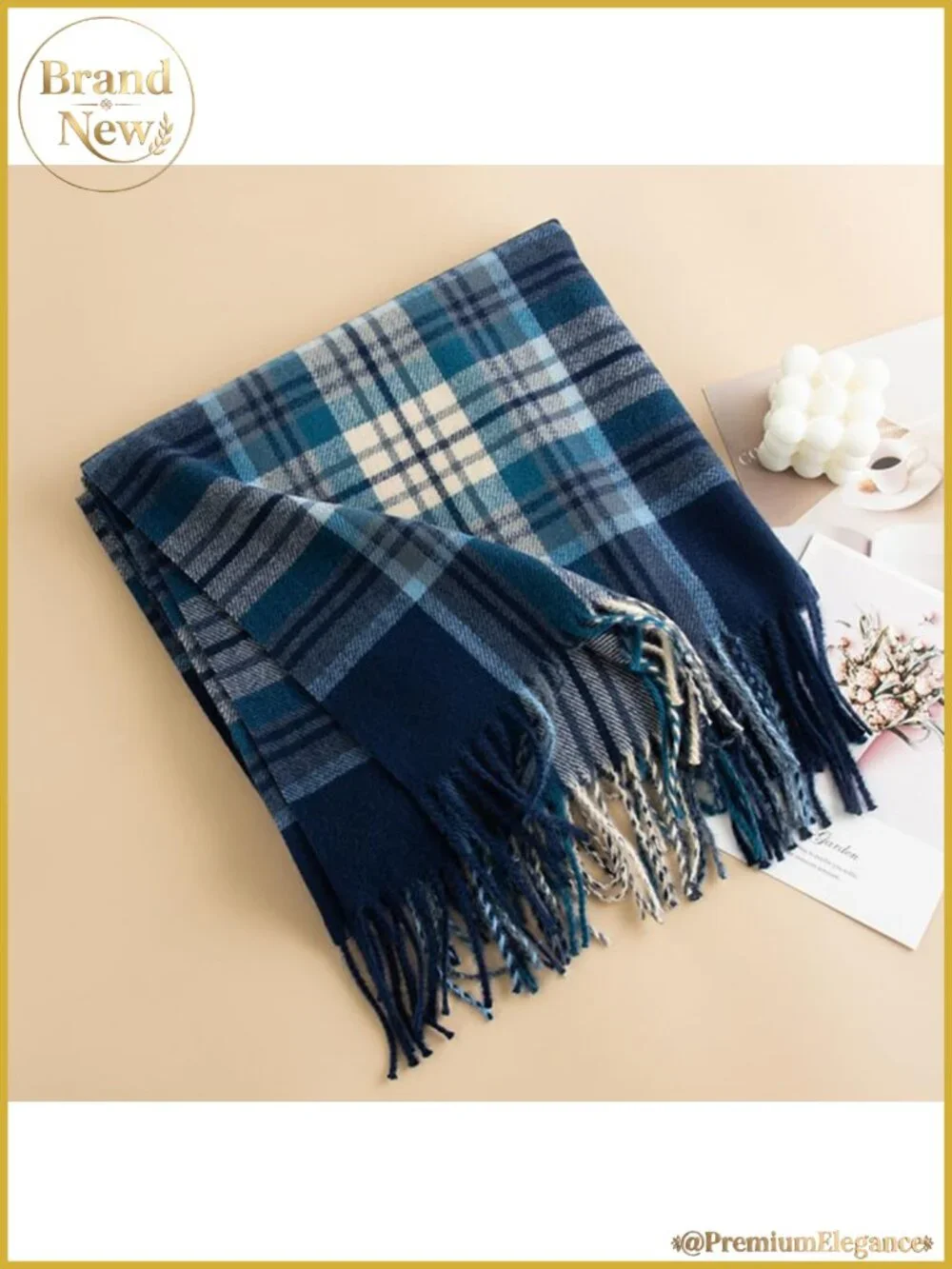 Scottish Tartan Plaid Scarf Winter Cold Weather Soft Warm Shawl Wrap Fringes